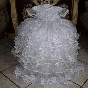 Baptism dress. christening gown. Bautizo vestido